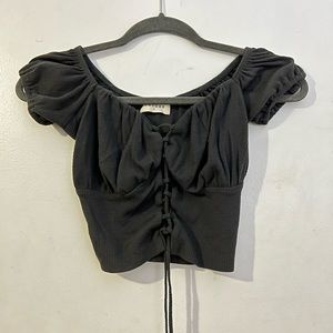 Off the shoulder crop top